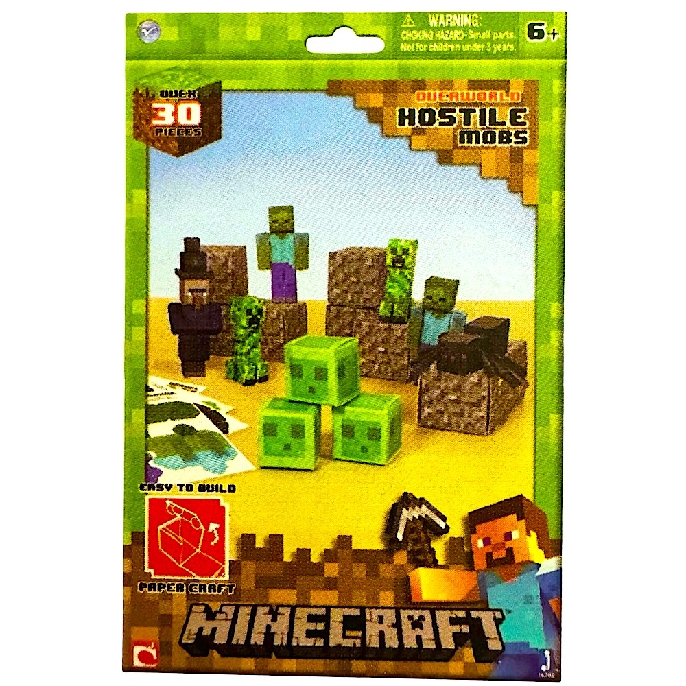 MINECRAFT Papercraft, Overworld Hostile Mobs Set